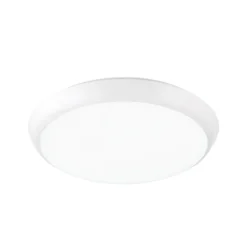 Maggy plafón LED, Ø 25 cm, blanco, CCT, IP65, anillos decorativos