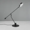 Manduro lámpara de mesa LED, negro, metal, atenuador CCT