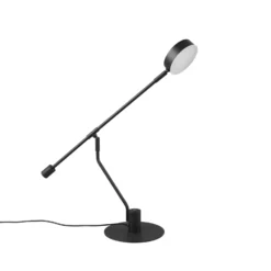 Manduro lámpara de mesa LED, negro, metal, atenuador CCT