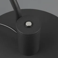 Manduro lámpara de mesa LED, negro, metal, atenuador CCT