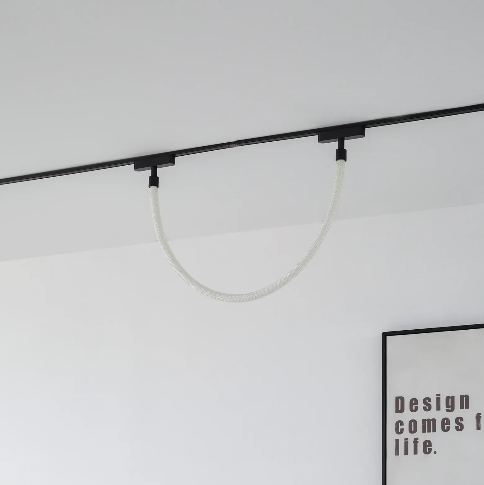 Manguera de luces LED Lindby Lumaro, longitud 100 cm, textil, 48 V