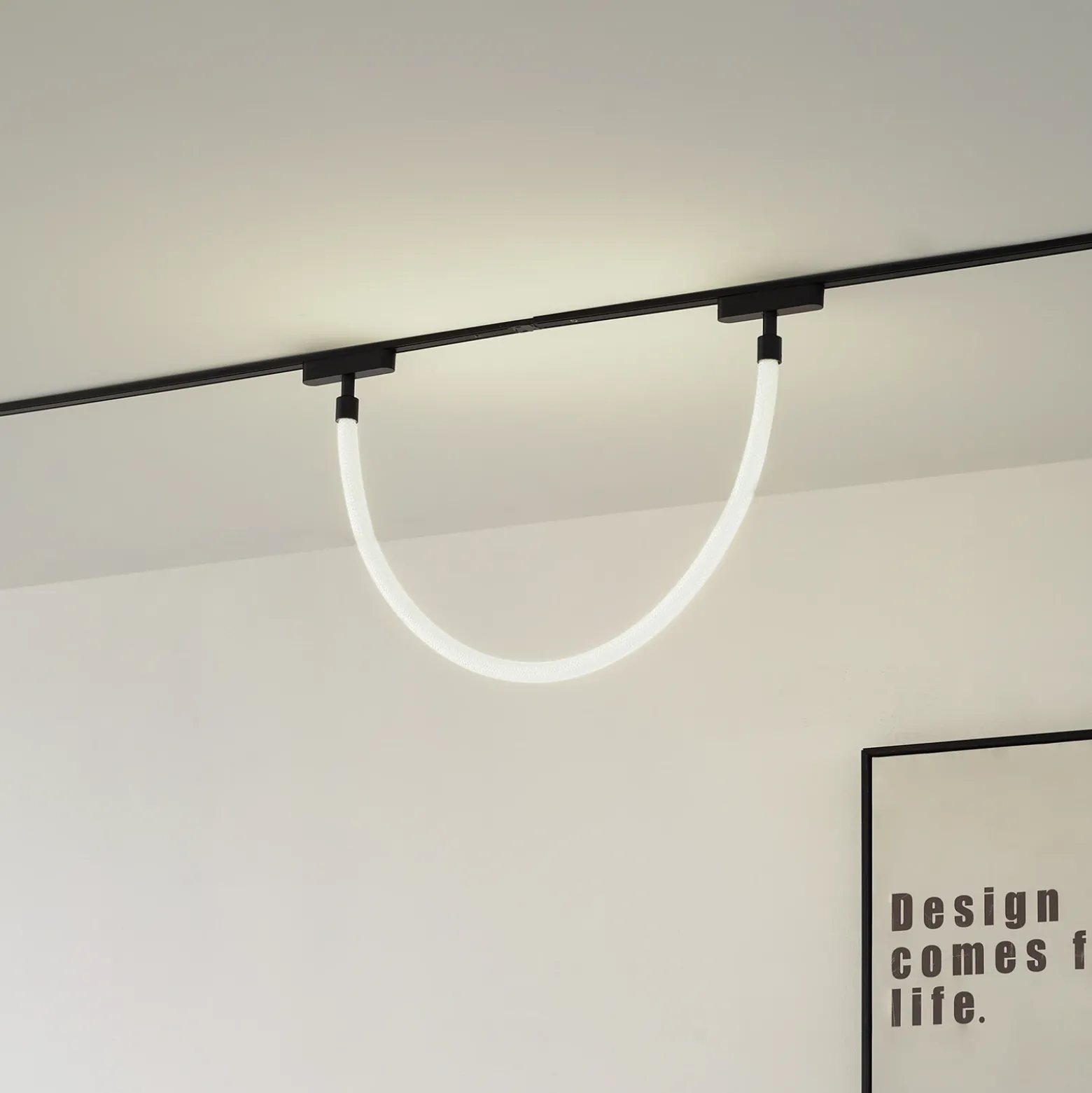 Manguera de luces LED Lindby Lumaro, longitud 100 cm, textil, 48 V