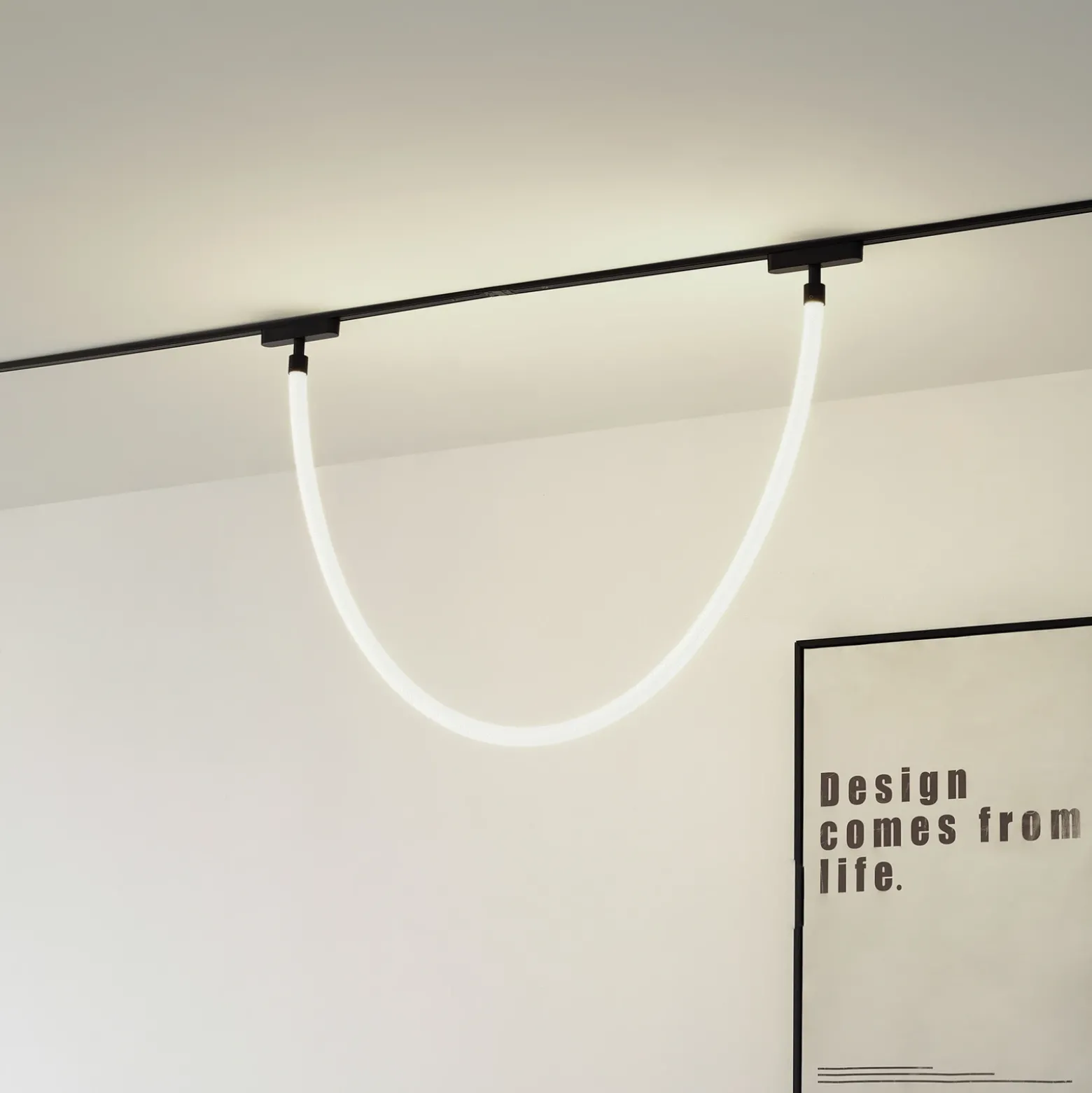 Manguera de luces LED Lindby Lumaro, longitud 150 cm, textil, 48 V