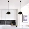Marisol lámpara colgante LED, negro, acero/vidrio, Ø 30 cm