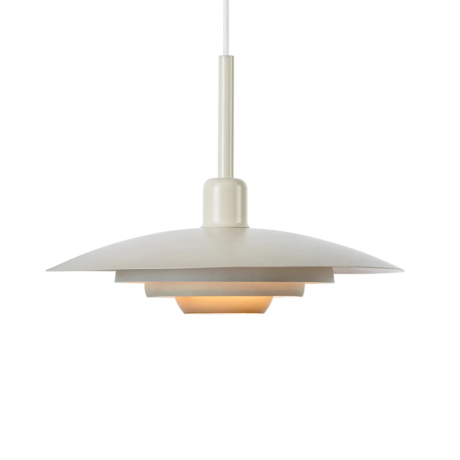 Markslöjd Lámpara colgante Piny, beige, Ø 35 cm, metal, E27
