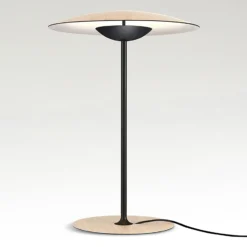 MARSET Ginger S Lámpara de mesa LED Ø32cm roble/blanco