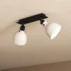 Matlock downlight de techo, longitud 52 cm, gris/negro, 2 luces.