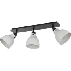 Matlock downlight de techo, longitud 74 cm, gris/negro, 3 luces.