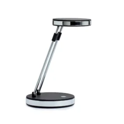 MAULpuck Lámpara de mesa LED, brazo telescópico, negro