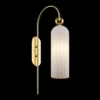 Maytoni Antic aplique, pantalla de vidrio blanco