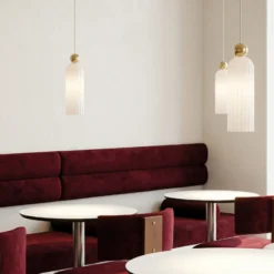 Maytoni Antic colgante, pantalla de vidrio blanco