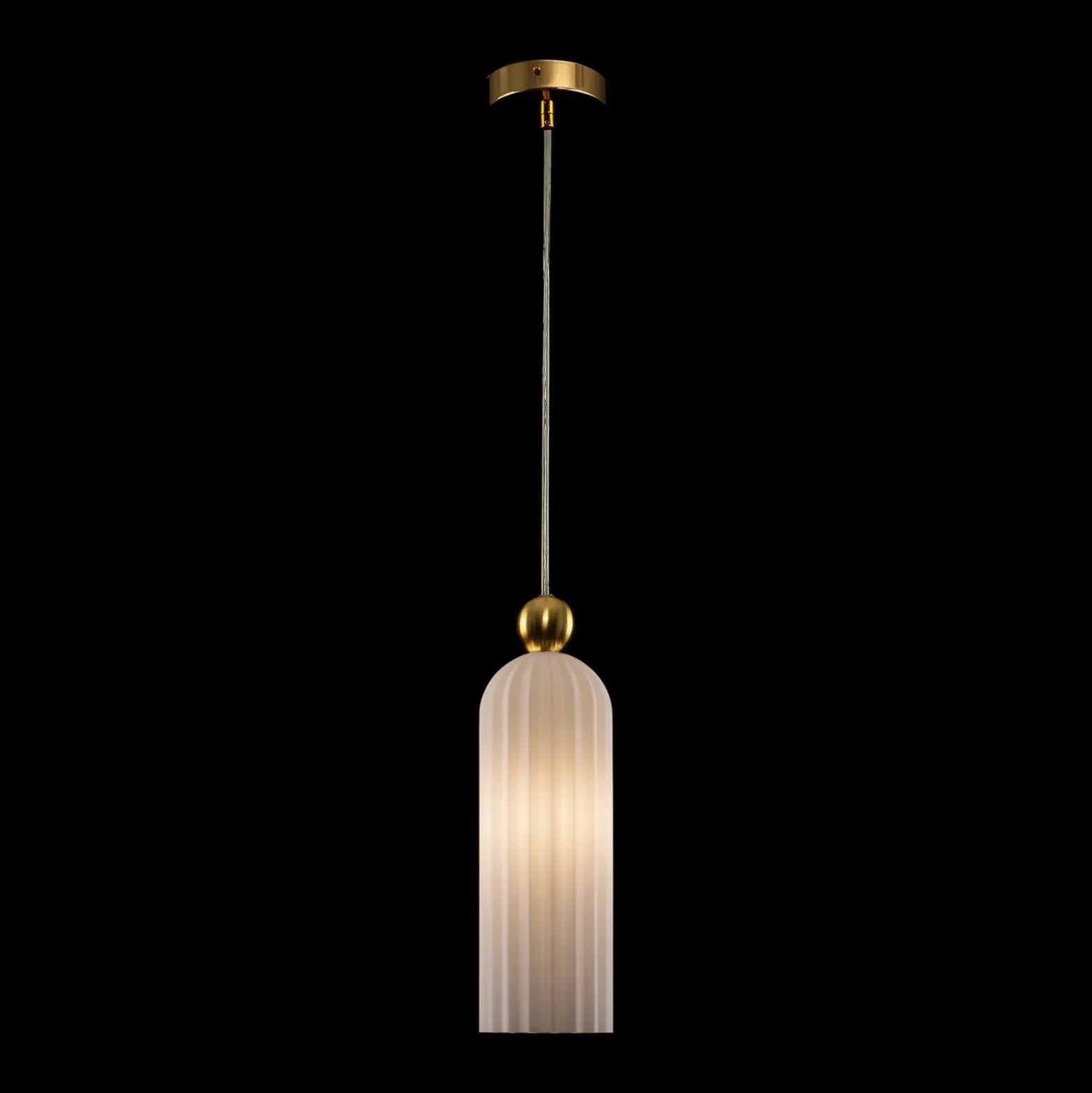 Maytoni Antic colgante, pantalla de vidrio blanco