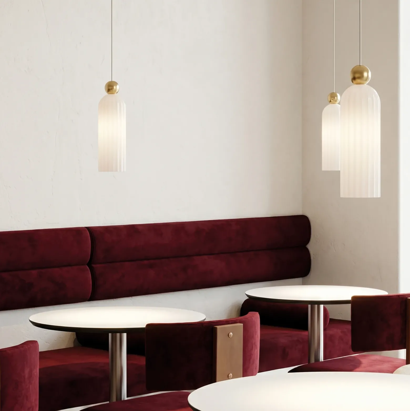Maytoni Antic colgante, pantalla de vidrio blanco