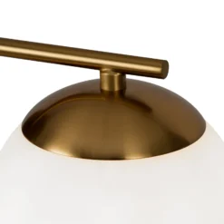 Maytoni Aplique de pared de mármol con pantalla de cristal