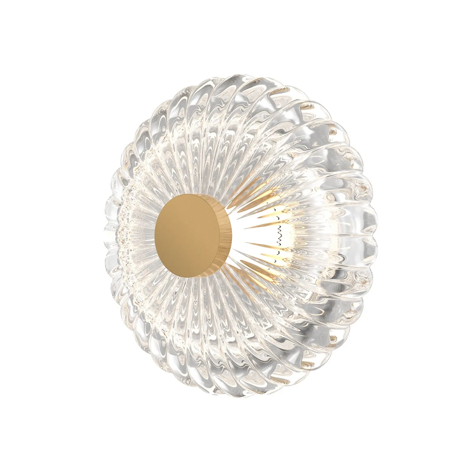 Maytoni aplique de pared LED Amuleto, redondo, Ø 18 cm, transparente /
