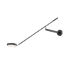 Maytoni aplique de pared LED Fad, negro, metal 100 cm regulable