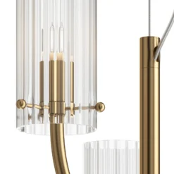 Maytoni Arco lámpara colgante con 3 pantallas de cristal