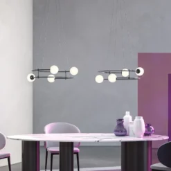 Maytoni Balance lámpara colgante, 4 luces, oro