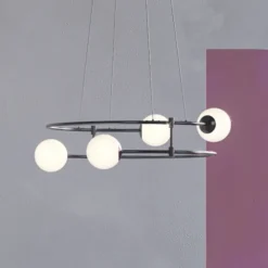 Maytoni Balance lámpara colgante, 4 luces, oro