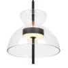 Maytoni Bangkok, forma de tambor, transparente, Ø 25 cm, vidrio