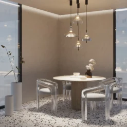 Maytoni Bangkok, forma esférica, transparente, Ø 25 cm, vidrio