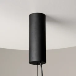 Maytoni Cosmo lámpara colgante LED, negro, longitud 98 cm, cristal