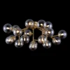 Maytoni Dallas plafón, 20 esferas de vidrio, oro