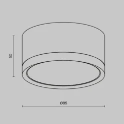 Maytoni downlight Aro, negro/oro Altura 5 cm Ø 8,5 cm GX53