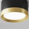 Maytoni downlight Aro, negro/oro Altura 5 cm Ø 8,5 cm GX53