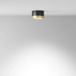 Maytoni downlight Aro, negro/oro Altura 5 cm Ø 8,5 cm GX53