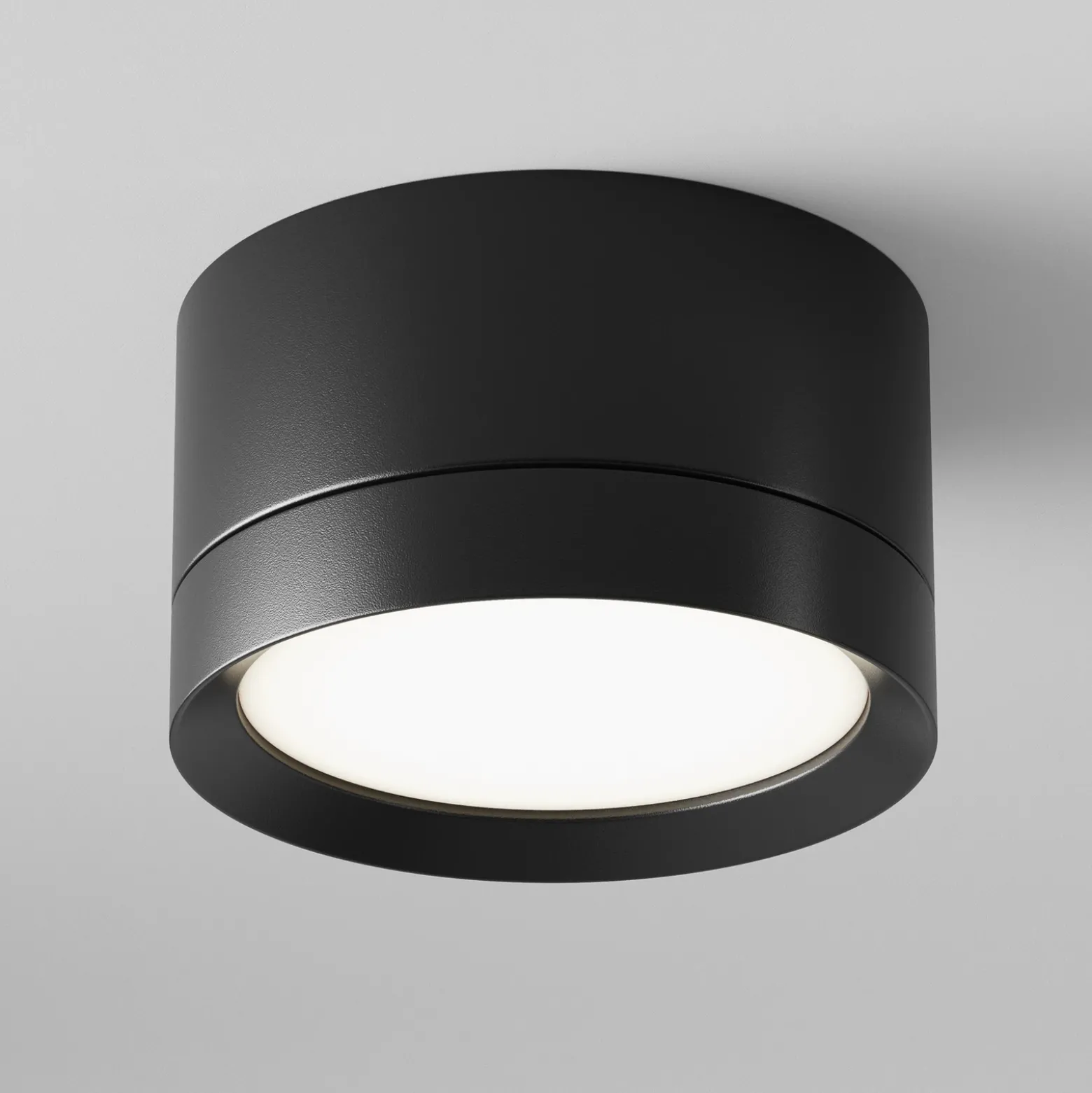 Maytoni downlight Hoop, negro, altura 5 cm Ø 8,5 cm aluminio GX53