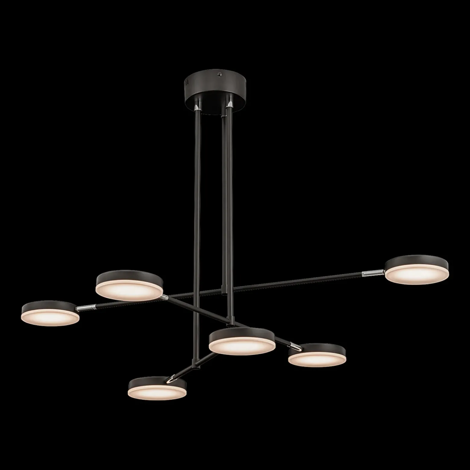 Maytoni Fad LED pantallas giratorias 6 luces