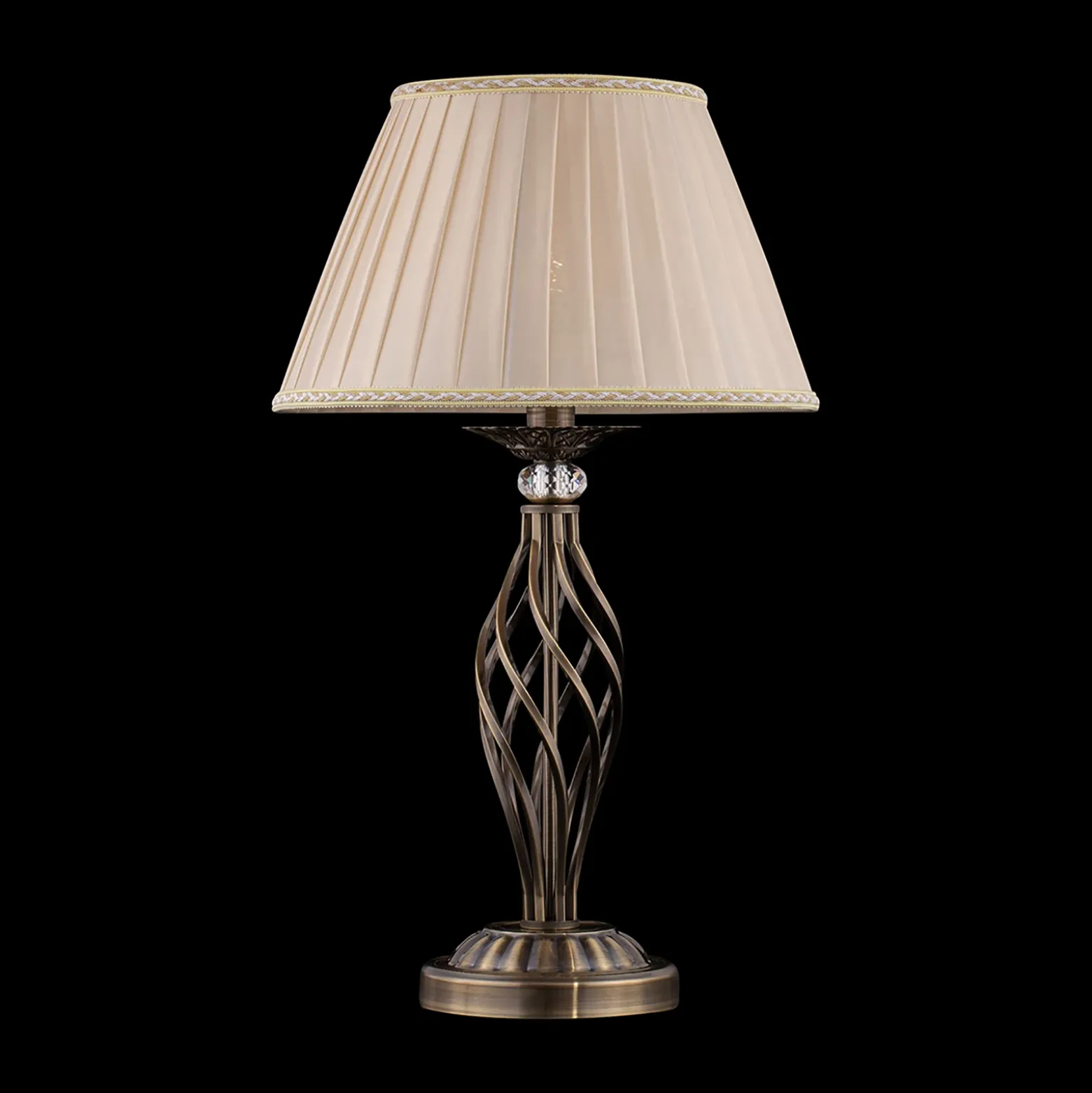 Maytoni Grace lámpara de mesa 1 luz latón/beige