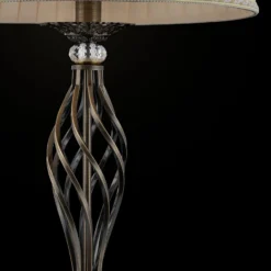 Maytoni Grace lámpara de pie 1 luz latón/beige
