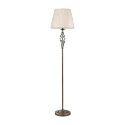 Maytoni Grace lámpara de pie 1 luz latón/beige