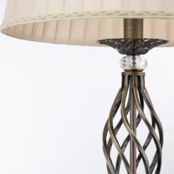 Maytoni Grace lámpara de pie 1 luz latón/beige