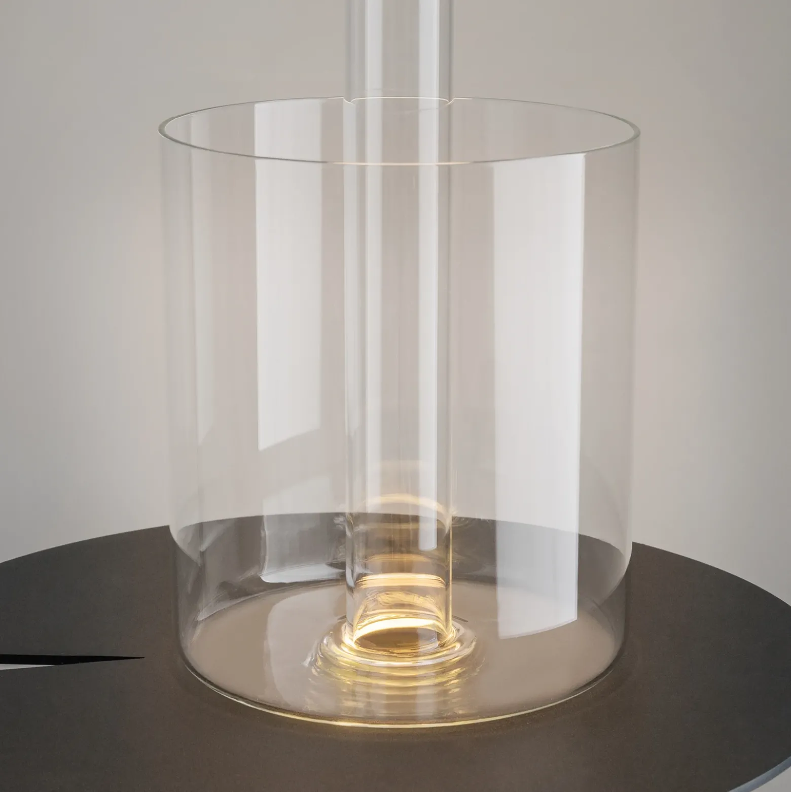 Maytoni LED lámpara de mesa recargable AI Collaboration, cristal, negro