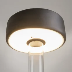Maytoni LED lámpara de mesa recargable AI Collaboration, cristal, negro