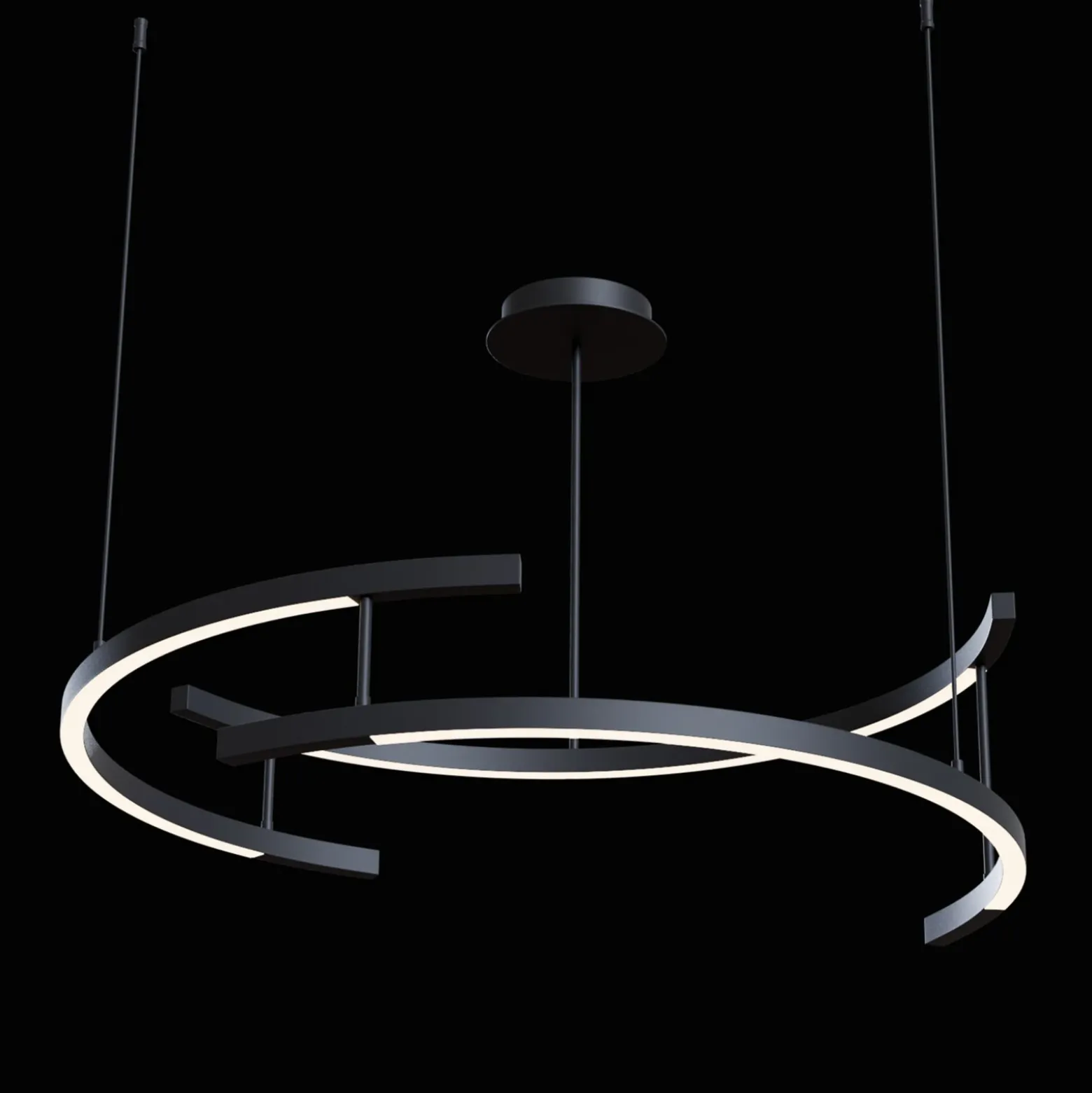 Maytoni Line lámpara colgante LED redondo, 4.000 K