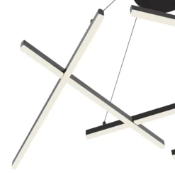Maytoni Line lámpara colgante LED 3.000K negro