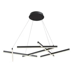 Maytoni Line lámpara colgante LED 3.000K negro
