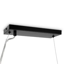 Maytoni Lámpara colgante Dallas 25 luces, larga, negra