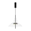 Maytoni lámpara colgante LED Bangkok, Ø 40 cm, transparente, cristal