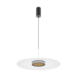 Maytoni lámpara colgante LED El, Ø 50 cm, blanco, aluminio