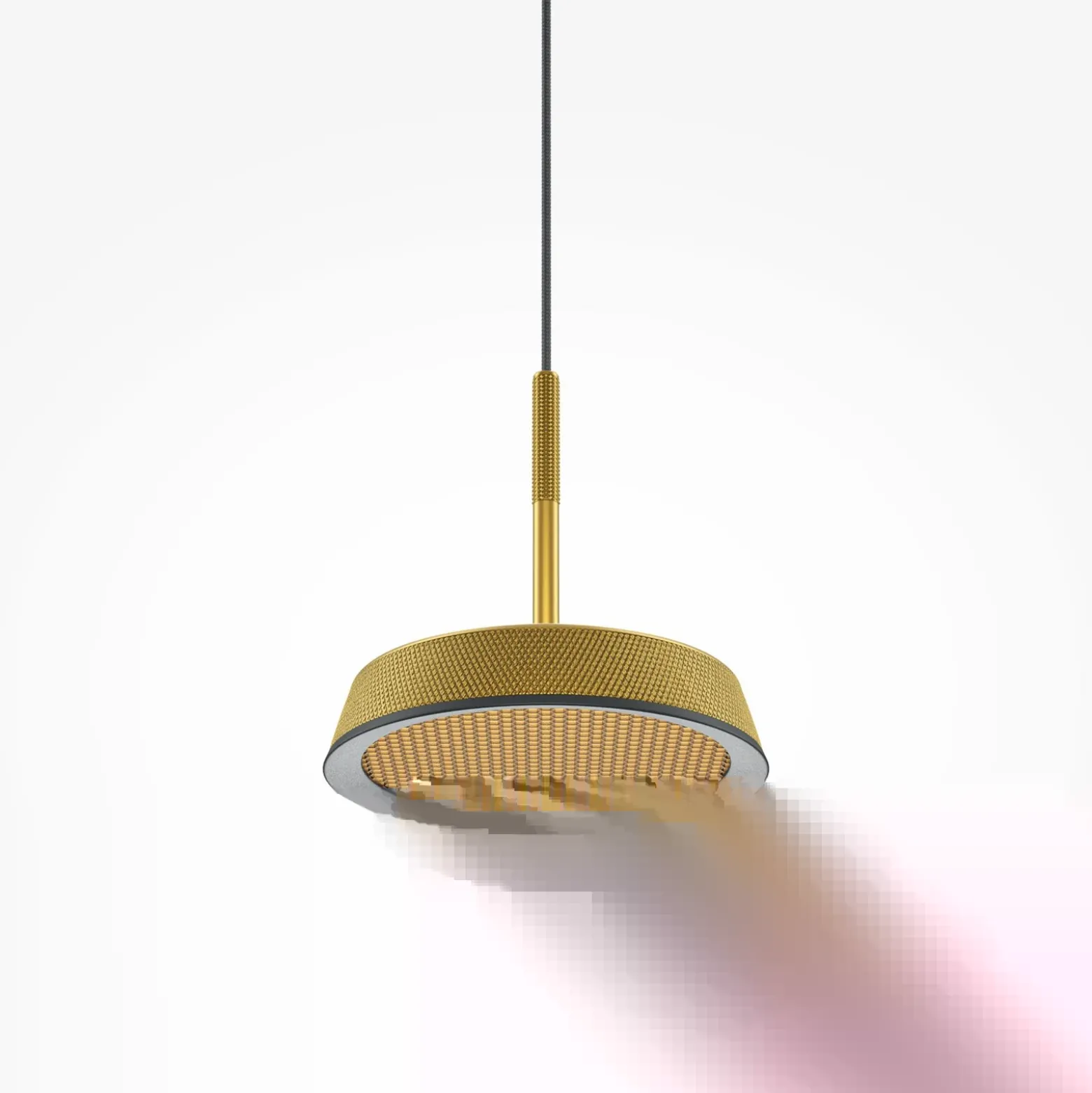 Maytoni lámpara colgante LED El, Ø 15,3 cm, dorada, aluminio