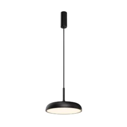Maytoni lámpara colgante LED Gerhard, negra, Ø 30 cm, metal