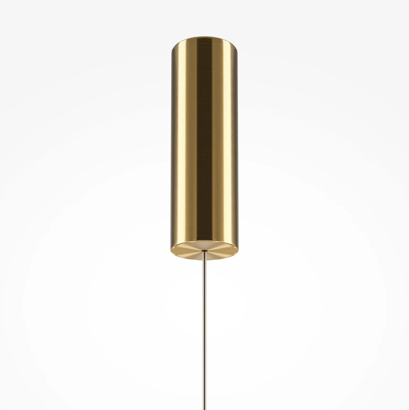 Maytoni lámpara colgante LED Golden Cage, vertical, Ø 13,9 cm