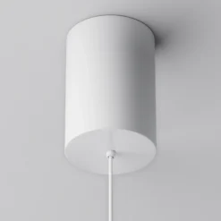 Maytoni lámpara colgante LED Plato, blanca, Ø 18,5 cm, aluminio