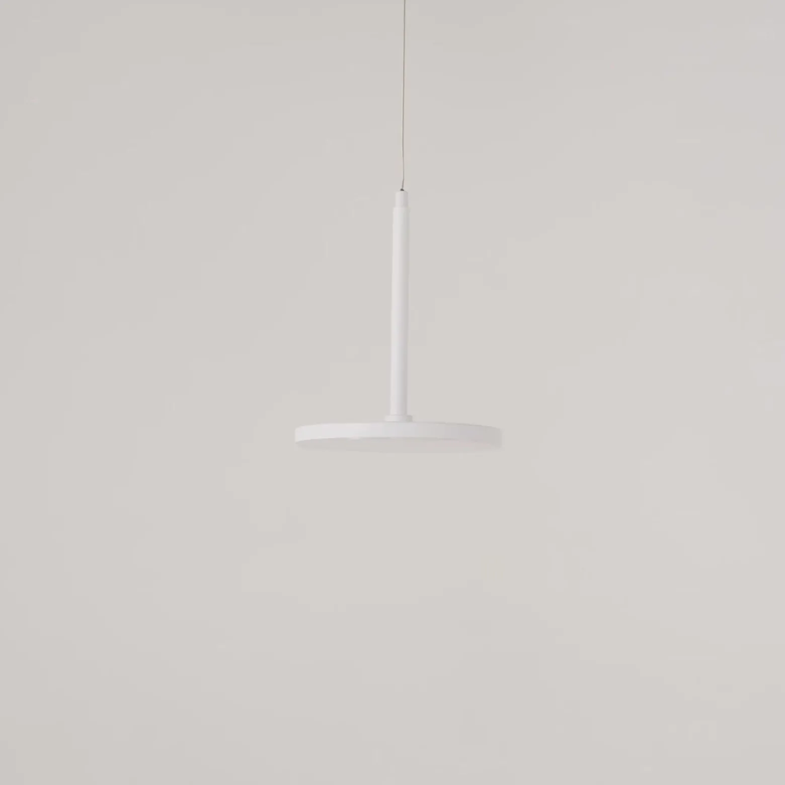 Maytoni lámpara colgante LED Plato, blanca, Ø 18,5 cm, aluminio