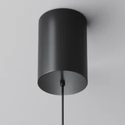 Maytoni lámpara colgante LED Plato, negra, Ø 18,5 cm, aluminio